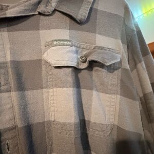 Columbia Gray Regular Fit Plaid Jacket